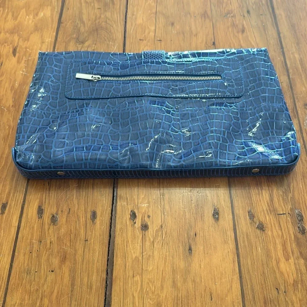 WHBM Cobalt Blue Envelope Clutch - Picture 4 of 7